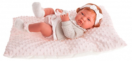 Кукла-младенец Розарио в розовом, 42 см. 